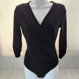 Modcloth Black Velvet Whimsigoth Bodysuit